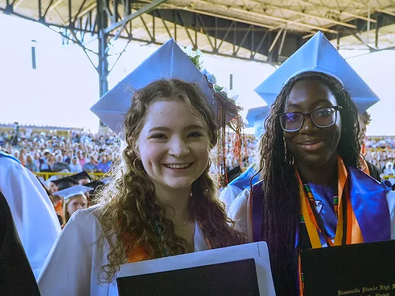 Brentsville students at graduation